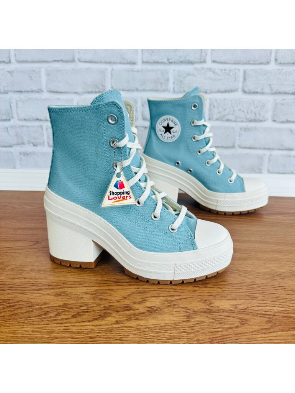 ⭐Converse Chuck 70 DE LUXE HEEL HI Platform 5.5 MEN Boots Sneakers Teal A08279C⭐
